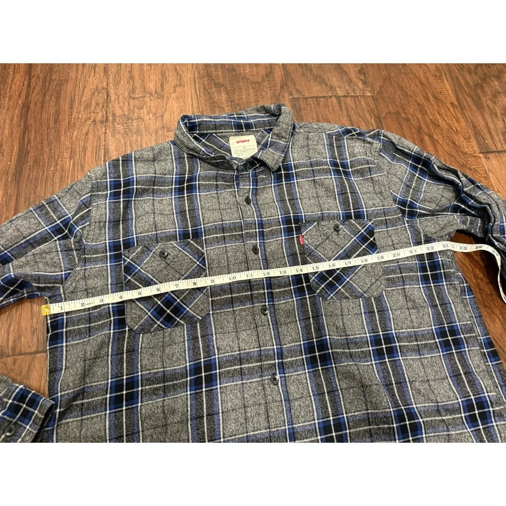 Levi's Men's Longs Sleeve Multicolored‎  Plaid XXL